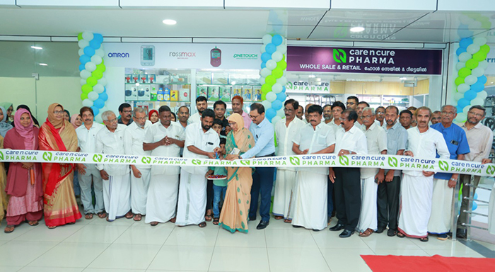 The Grand opening ceremony of THE FIRST-EVER MEDICAL & EQUIPMENT STORE- Wholesale & Retail IN MUKKAM, CARE N CURE PHARMA, inaugurated on SATURDAY, JUNE18th